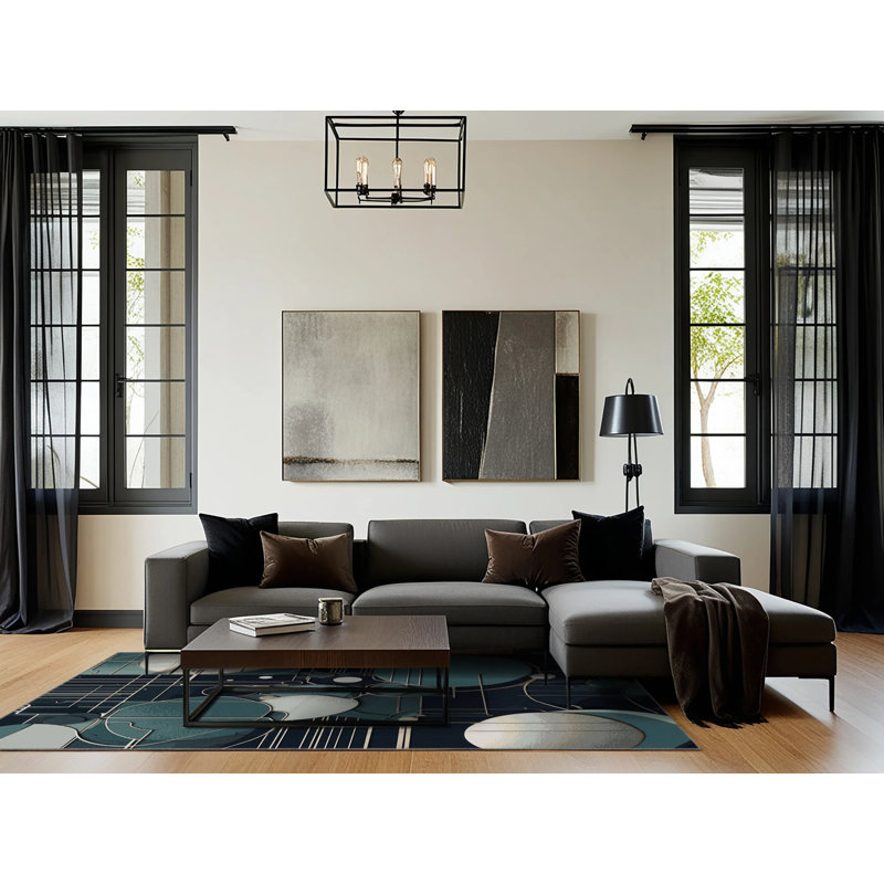 Aurora Matrix Rug, Rectangle 2' x 3'