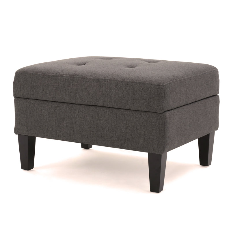 STORAGE OTTOMAN, Dark Gray