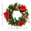 Couronne de Noël 24 po Ruby Red