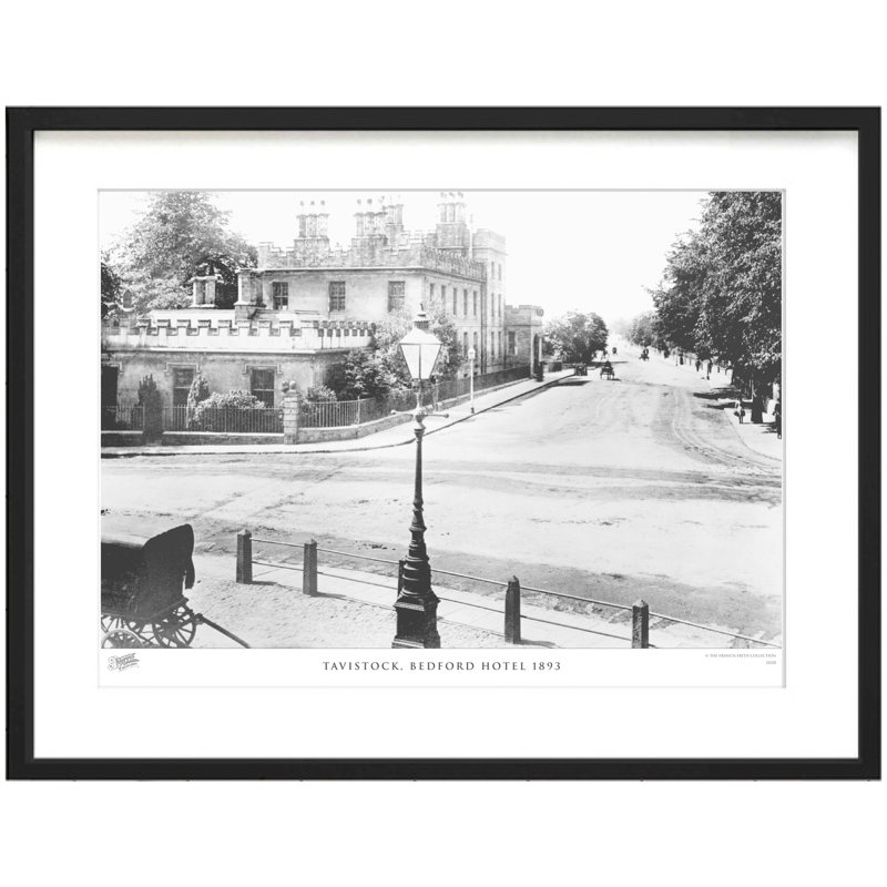 Tavistock, Bedford Hotel 1893 by Francis Frith - Single Picture Frame Print, 40cm H x 50cm W x 2.3cm D