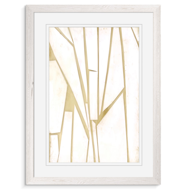 « antiqueed shards i » par paul cezanne-cadre photo, reproduction d’art sur papier, H 16 po x l 22 po x P 1 po, Pas de tapis