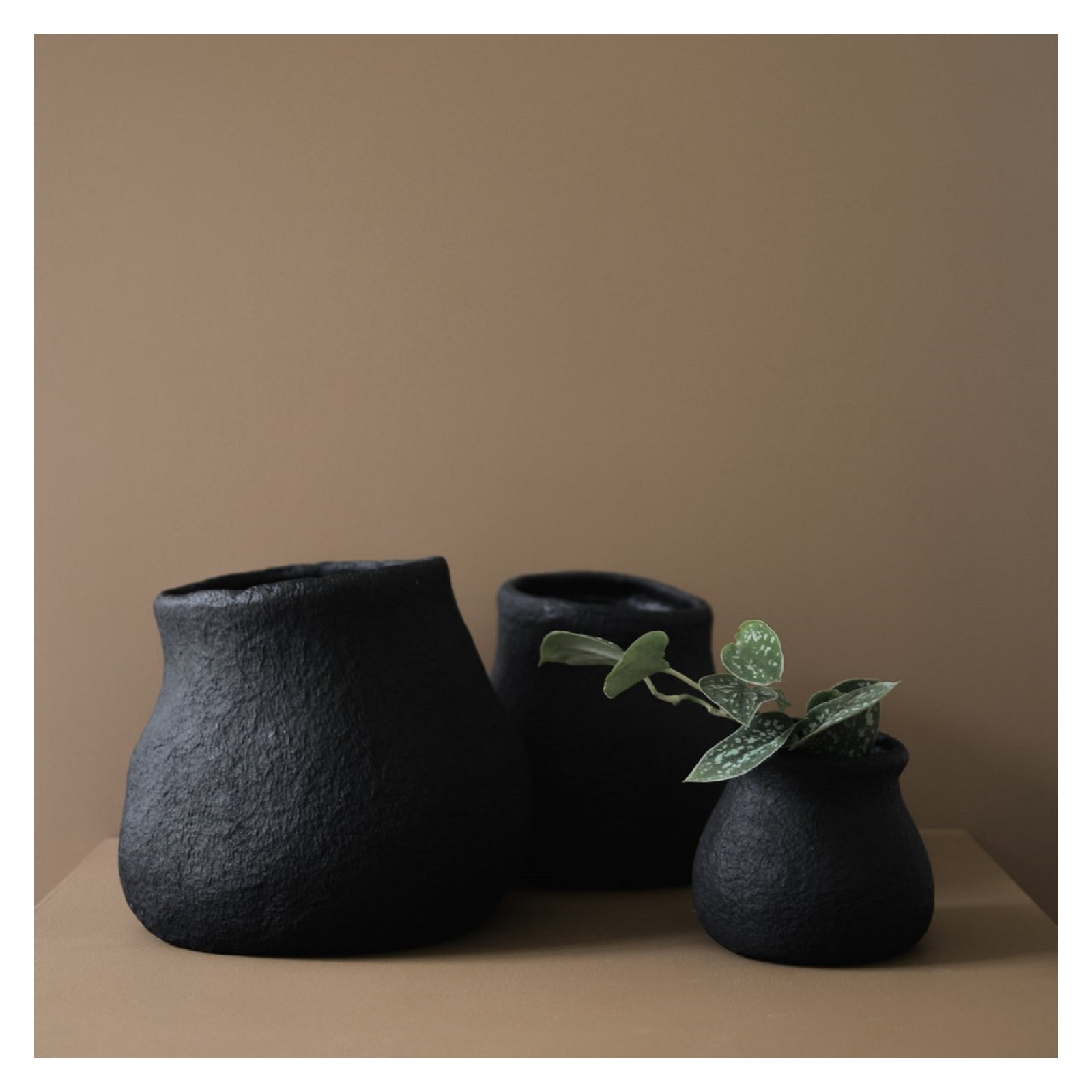  Earthenware Table Vase, 3.93" W x 3.93" D