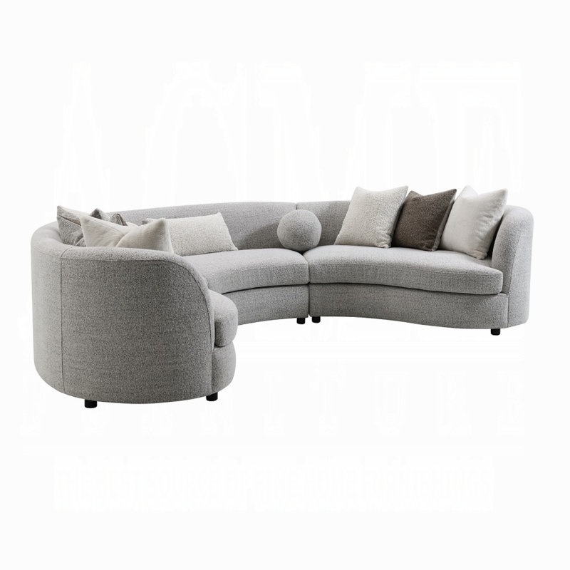 Canapé modulaire Ivria avec 9 coussins
