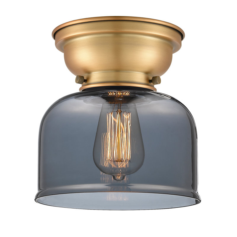 Plafonnier encastré 8 lumières Aditi Bell, Ampoule non incluse, Plaqué couleur fumée