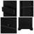69" Tall Corner Storage Cabinet With 3 Drawers & Adjustable Shelves, Freestanding Triangle Bathroom Linen Tower (Green / White / Black)-2051848431