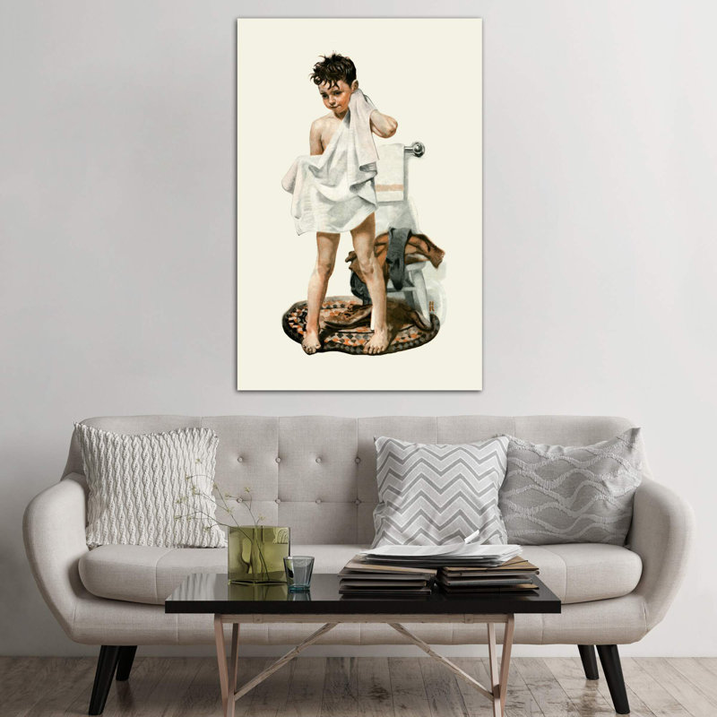 C-L-E-A-N by Norman Rockwell - Wrapped Canvas Painting, 152.5 cm H x 101.5 cm W