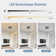 LED Ceiling Light 2-Bulb Square Dimmable Modern with Remote Control Living Room 52W
