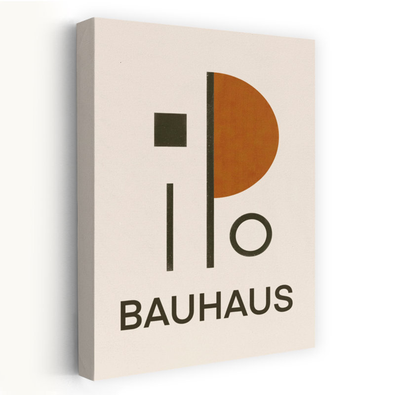 Reproduction d'art géométrique contemporain abstrait Bauhaus, H 60 po x l 40 po