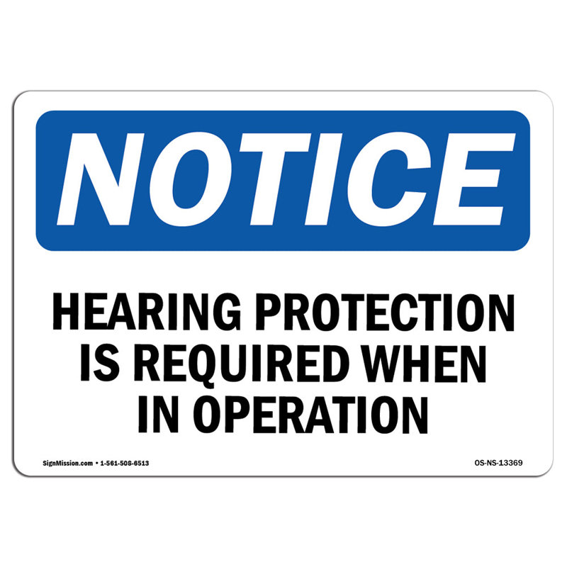 Protection auditive requise lors de l'utilisation