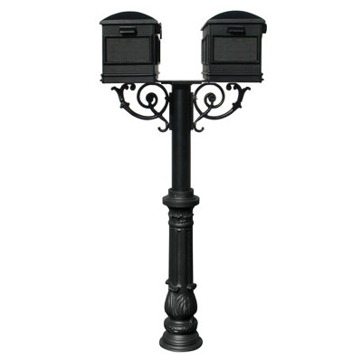 Hanford Aluminum Post Mounted Post Box