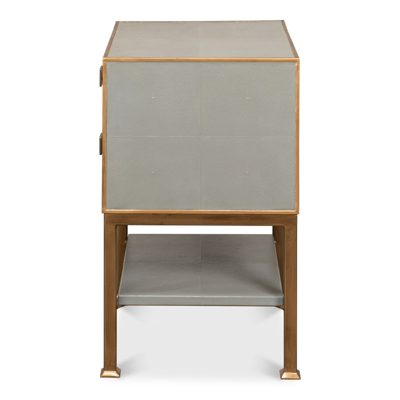 Gillian 2 - Drawer Solid Wood Nightstand