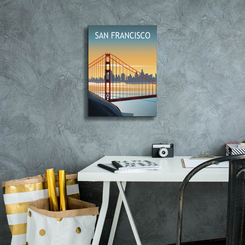 "Epic Graffiti" San Francisco 2 "par Omar Escalante, art mural sur toile, H 16 po x l 12 po