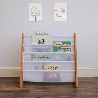 Isabelle & Max™ Kids Journey Slim Bookshelf 4 Tier Book Storage, Natural/White
