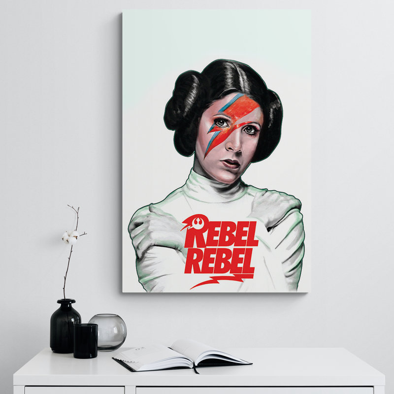 Rebel Rebel - Wrapped Canvas Print, 31cm H x 21cm W x 4cm D