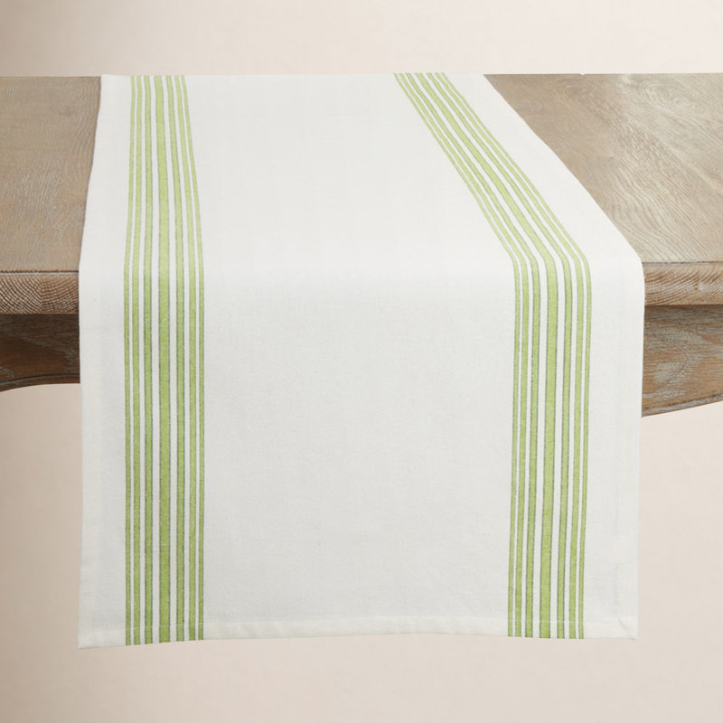 Wilber Cotton Table Runner , Lime
