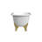 Janeese 70'' x 32'' Soaking Cast Iron Bathtub-17755898-17755901