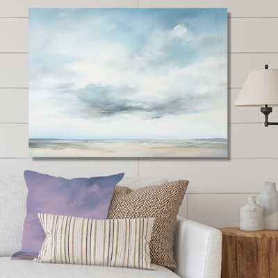 Minimalisme, ciel nuageux paysage III sur toile