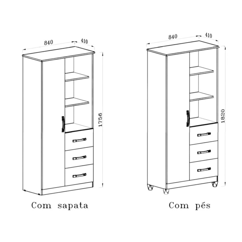 Armoire de rangement Pays de Galles - Naturel, Naturel