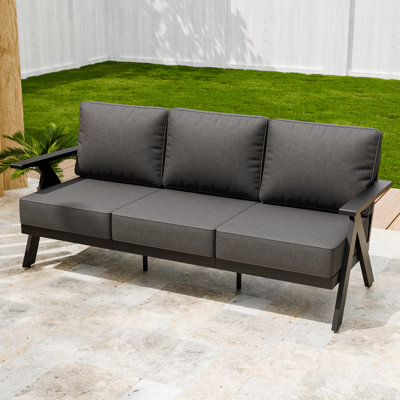 Aluminum Outdoor Patio Sofa Couch with Cushions