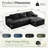 Boneless 96" Sectional Couches for Living Room Fluffy Cloud Couch Sofa with Deep Seat Upholstered Boneless Couchs Modern Modular Sectional Couch with Chaise-1456979285-1456979286