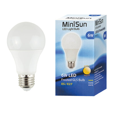 60W Equivalent A19 E27/Medium (Standard) 3000K LED Bulb