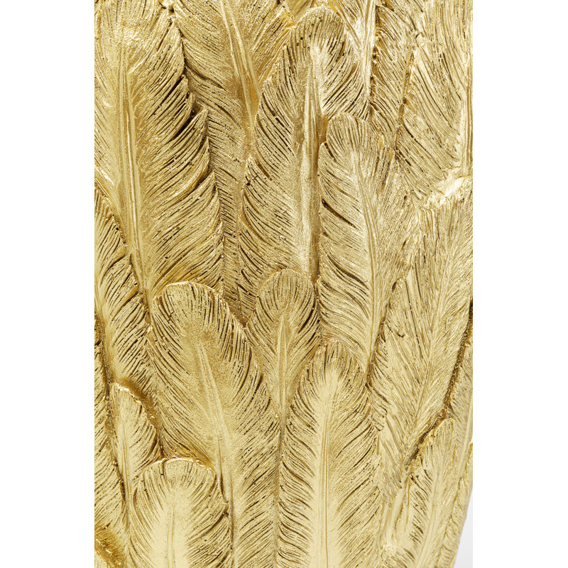 Vase Feathers Gold, 91.2cm H x 34.5cm W x 34.5cm D