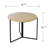 Vernett Extendable Round Metal Base Dining Table