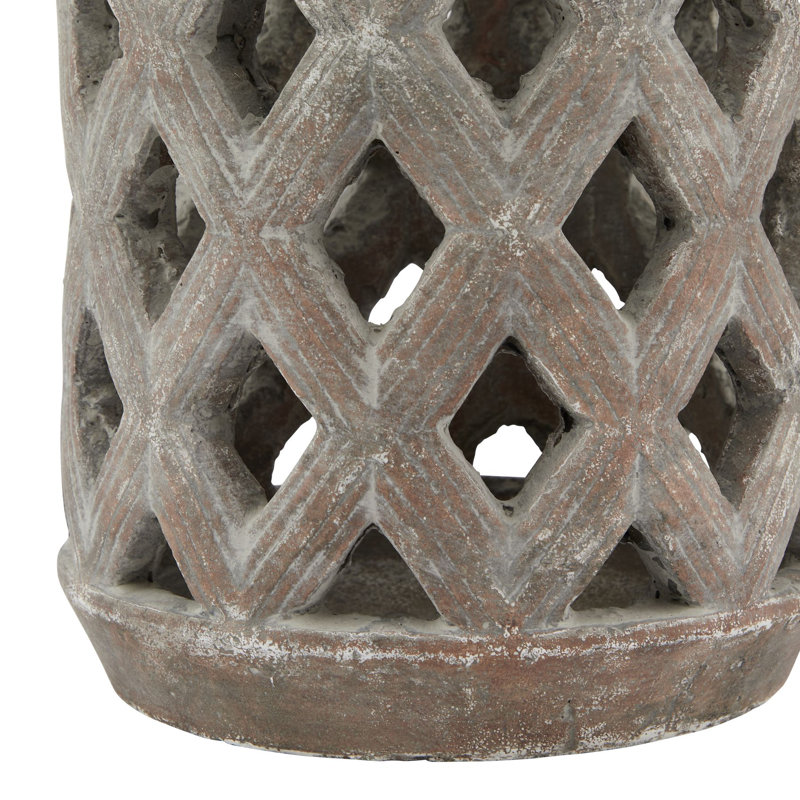Andrian Ceramic Candle Accessories, 23cm H x 17cm W x 17cm D, Brown