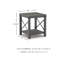 Table de bout avec rangement Mickens
