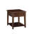 Wingler Transitional 1-Drawer End Table with Bottom Shelf in Walnut