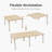 Modular Computer Office Desk, Modern Style Small Study Writing Workstation Table for Home & Business-1902838416