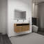 Meuble-lavabo 48 po avec lavabo d'art en céramique blanche, porte à fermeture douce 4 po, montage flottant, contreplaqué (emballage Kd)-236893581