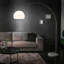 Ioanna 175cm Chrome Arched Floor Lamp