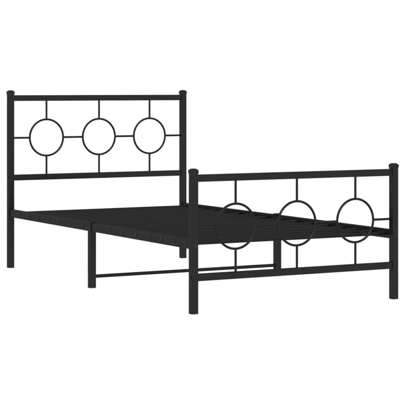 Metal Open-Frame Bed, Twin XL, Black