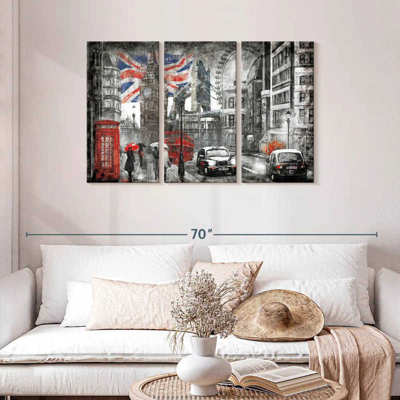 Rorry Rainy London Pop, 28" H x 45" W