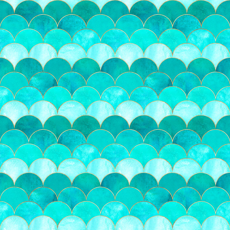 Japanese Seamless Pattern 1 Piece Wrapped Canvas Wall Art, 30cm H x 30cm W