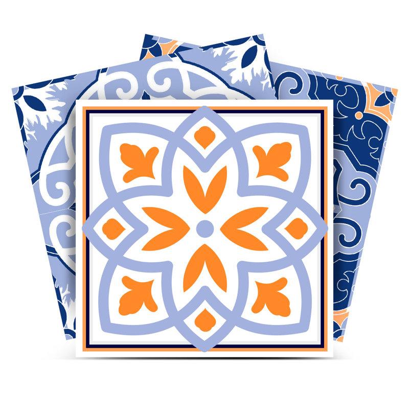 6'' W x 6'' L Vinyl Peel and Stick Field Tile
