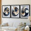 ABSTRACT Series DL III - Impression encadrée de qualité supérieure sur mesure mat - 3 pièces-651858922-651858923