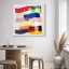 Oliver Gal Hues Entwined II Abstract - Hand-Applied Glass Coat Framed Canvas Art
