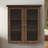 Jaeden Removable Two-Door Wall Cabinet with Water-Textured Glass and Adjustable Shelves-106209694