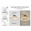 Darvel 1-Light 50cm LED Semi Flush Mount