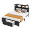96cm Height Bed Frame with LED Headboard No Box Spring Needed-1867916873-1867916874
