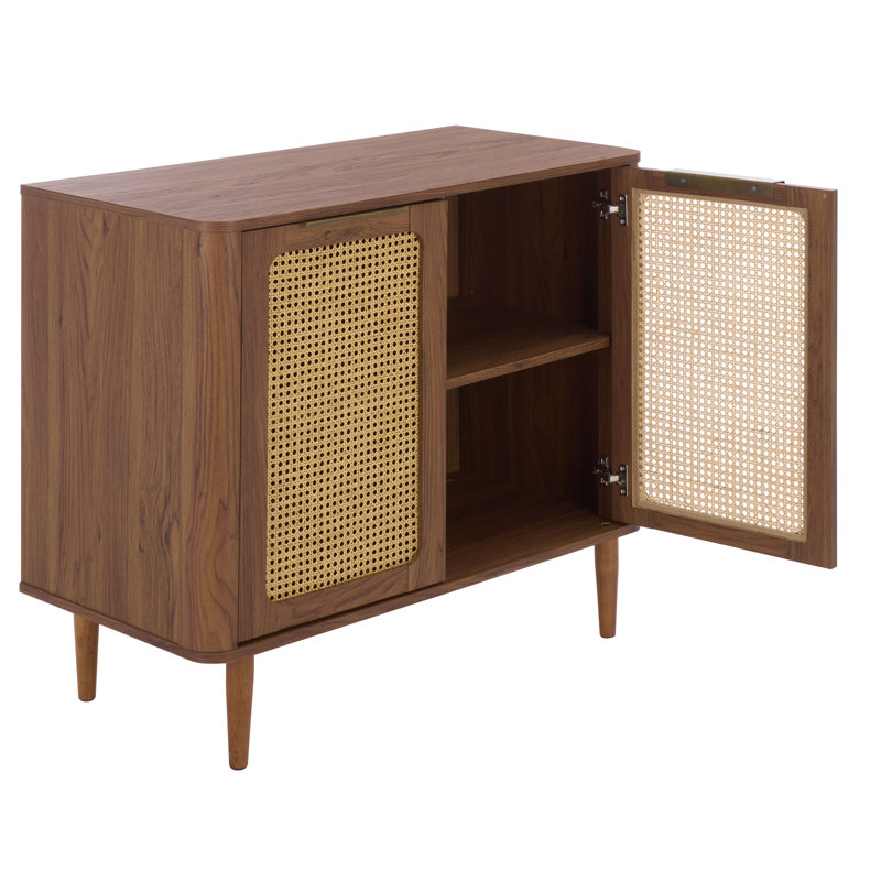 Brey 2 Door Compact Tv Stand, Walnut