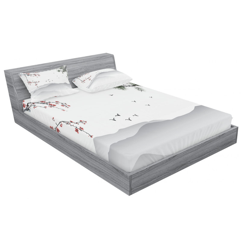 Microfiber Sheet Set, Queen Sheet Set with Fitted Sheet