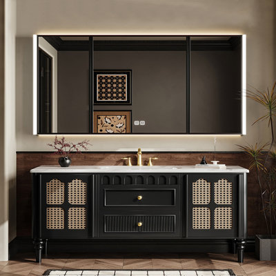 French retro style bathroom cabinet