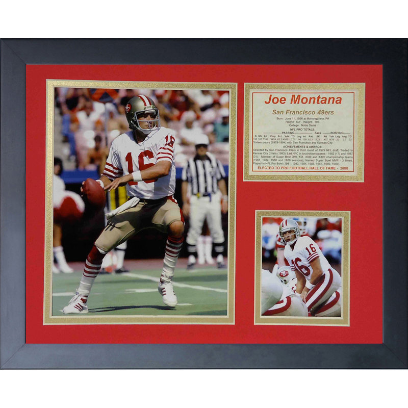 Souvenirs encadrée joe montana