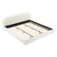 Lit tapissier en tissu de style crème, lit double simple de style moderne, très grand lit-1653923737