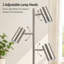 Lampe sur pied moderne à 3 lumières de 64,4 pouces avec abat-jour cylindrique en métal