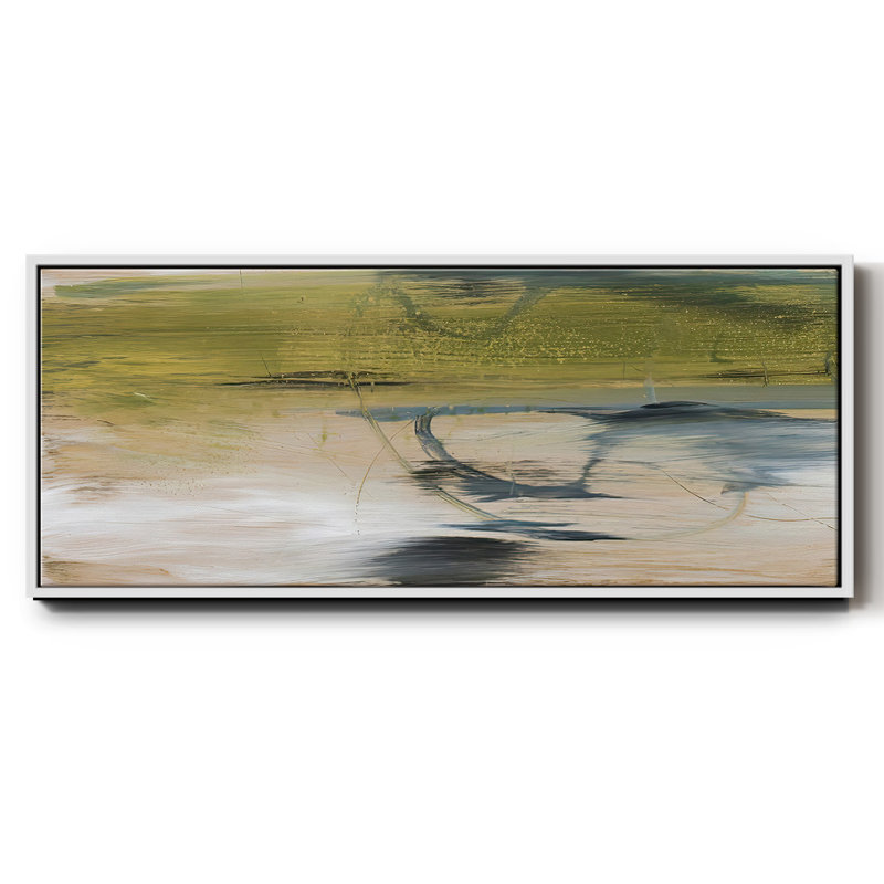 Aquatic Reflections II- Framed Canvas, 24" H x 60" W