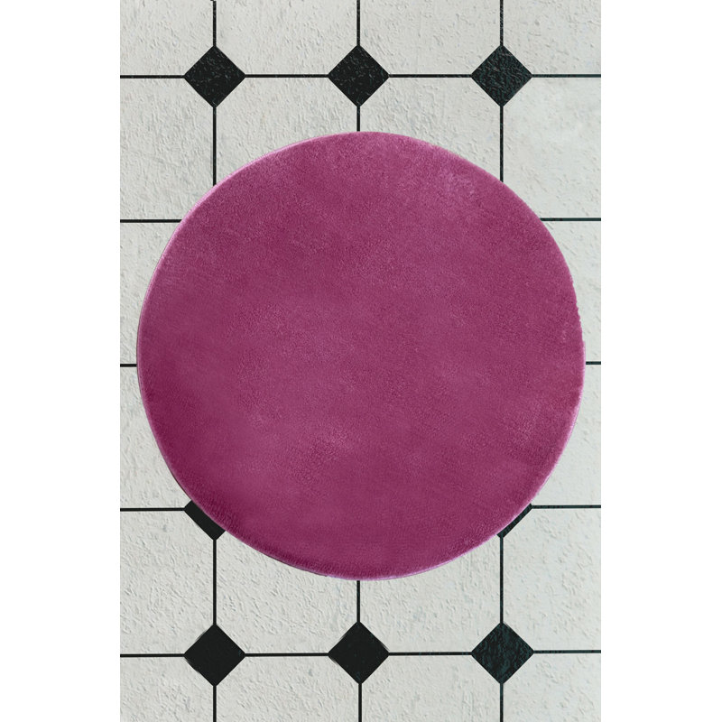 Wunderlich Non-Slip Bath Rug, Red, 120cm W, 120cm L